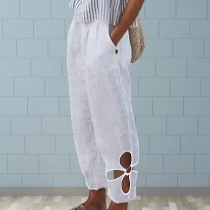 Vzdušné dámské kalhoty s volným střihem - Mireen