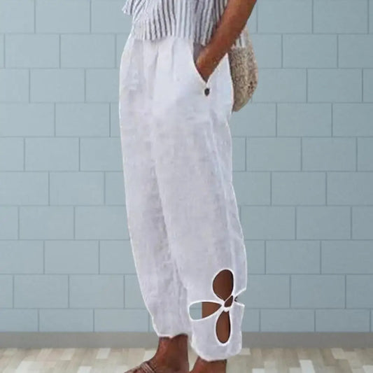 Vzdušné dámské kalhoty s volným střihem - Mireen