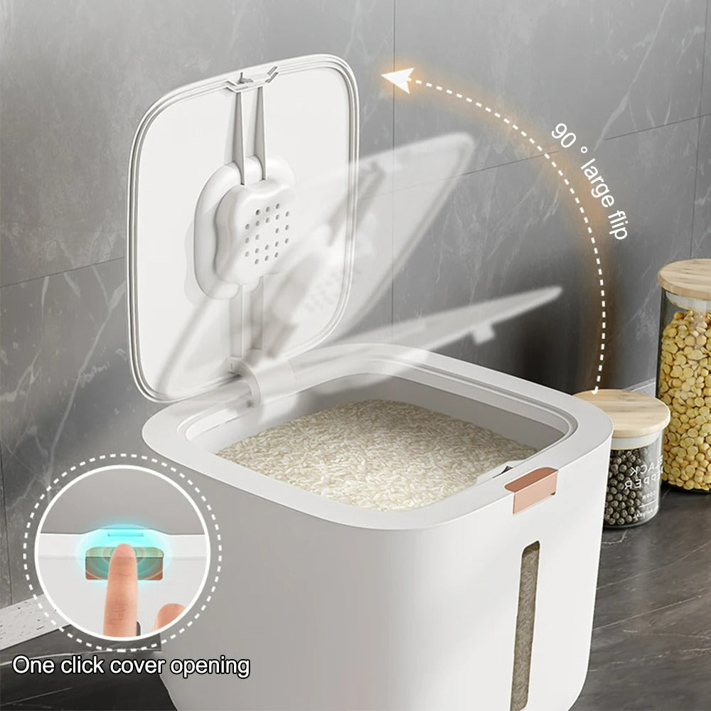 Vzduchotěsný dávkovač obilí s víkem (5–10 kg) - GranoBox