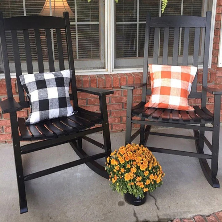 Pohodlný kostkovaný povlak na polštář v venkovském stylu – Autumn Plaid