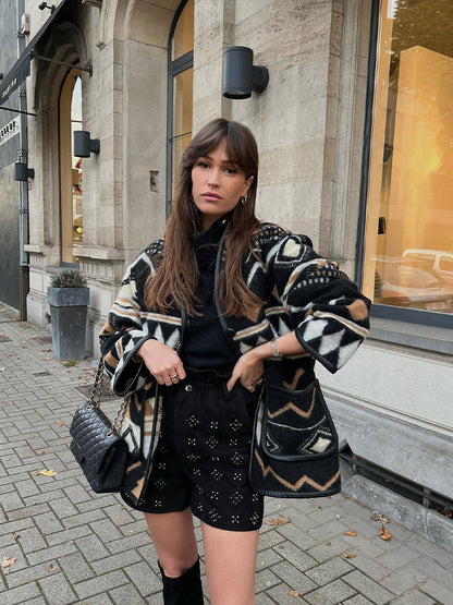 Dámská podzimní bunda s potiskem – Amaris