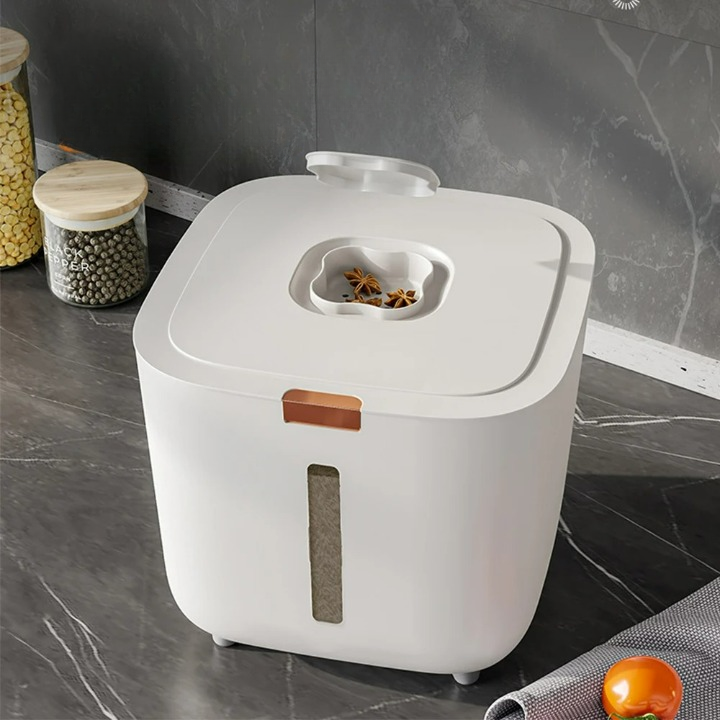 Vzduchotěsný dávkovač obilí s víkem (5–10 kg) - GranoBox