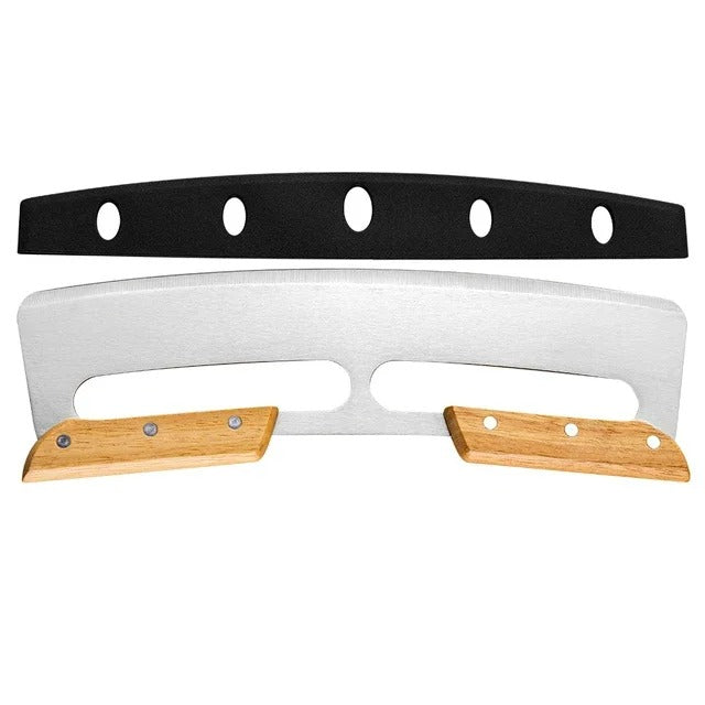 Velký kráječ pizzy s vyklenutým nerezovým nožem (35 cm) - Bruno