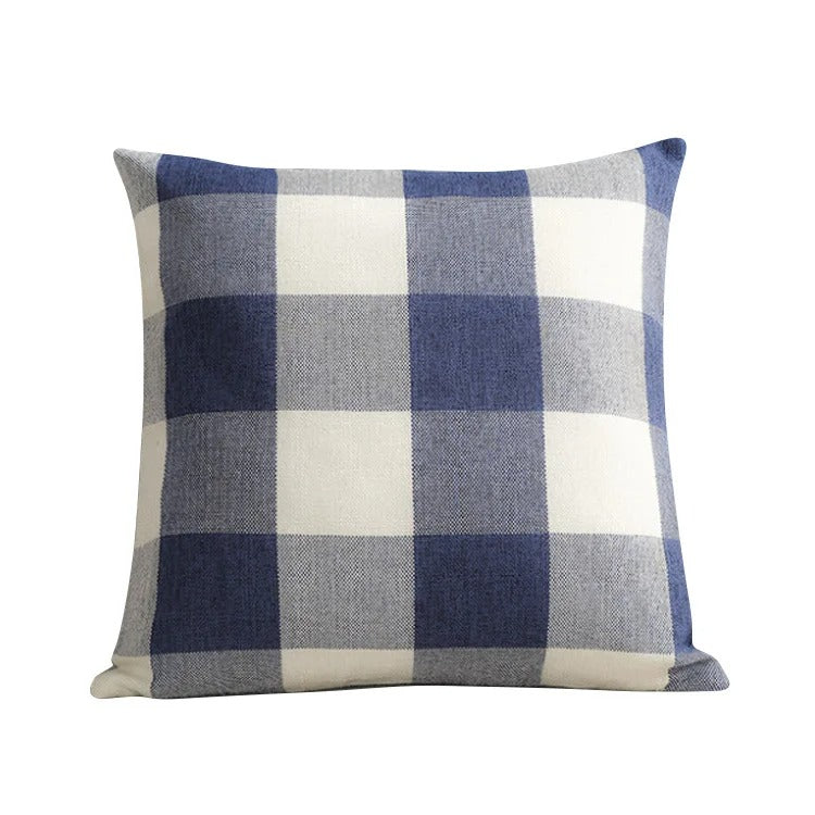 Pohodlný kostkovaný povlak na polštář v venkovském stylu – Autumn Plaid