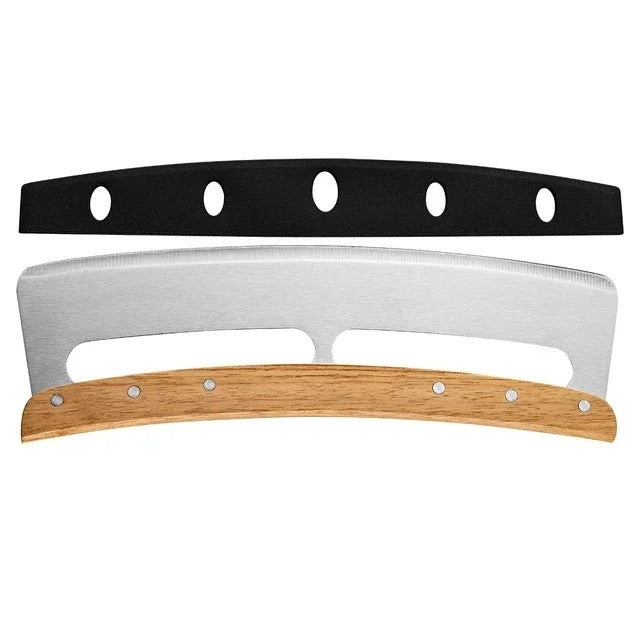 Velký kráječ pizzy s vyklenutým nerezovým nožem (35 cm) - Bruno