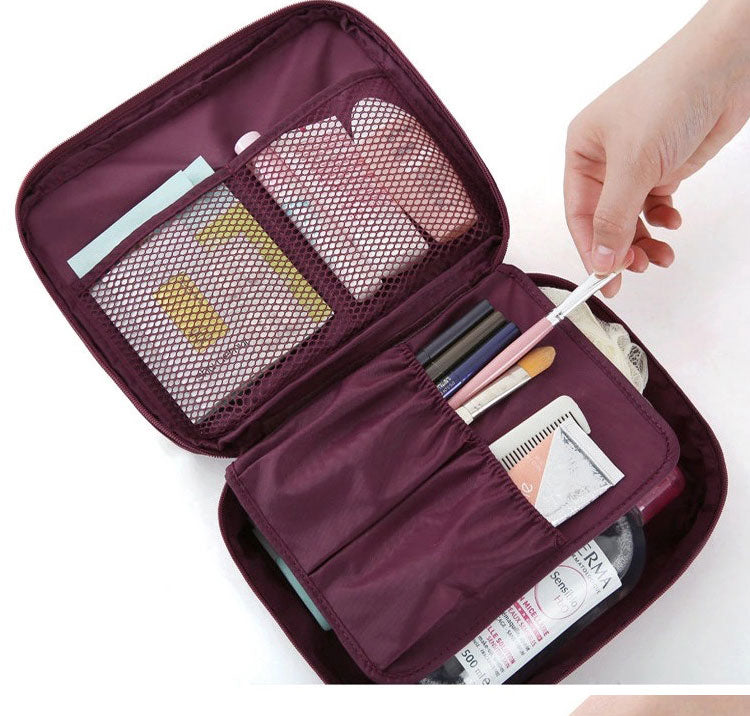 Kompaktní vodotěsné cestovní pouzdro na make-up – 2 za cenu 1: mini krabička na kosmetiku