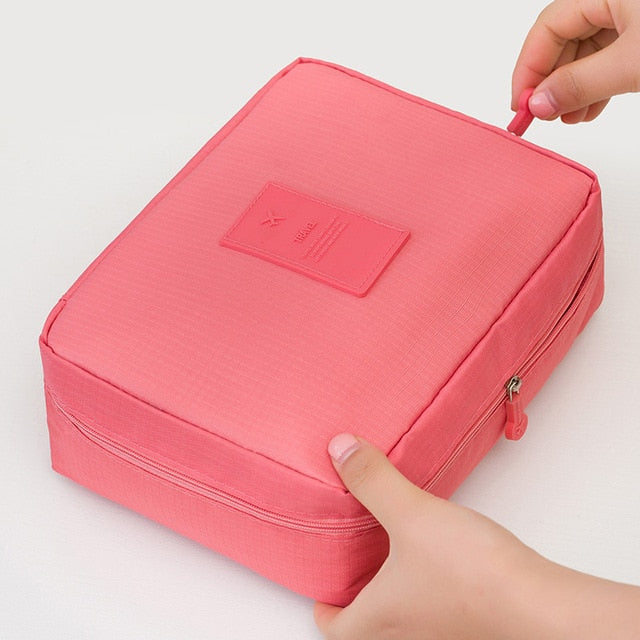 Kompaktní vodotěsné cestovní pouzdro na make-up – 2 za cenu 1: mini krabička na kosmetiku