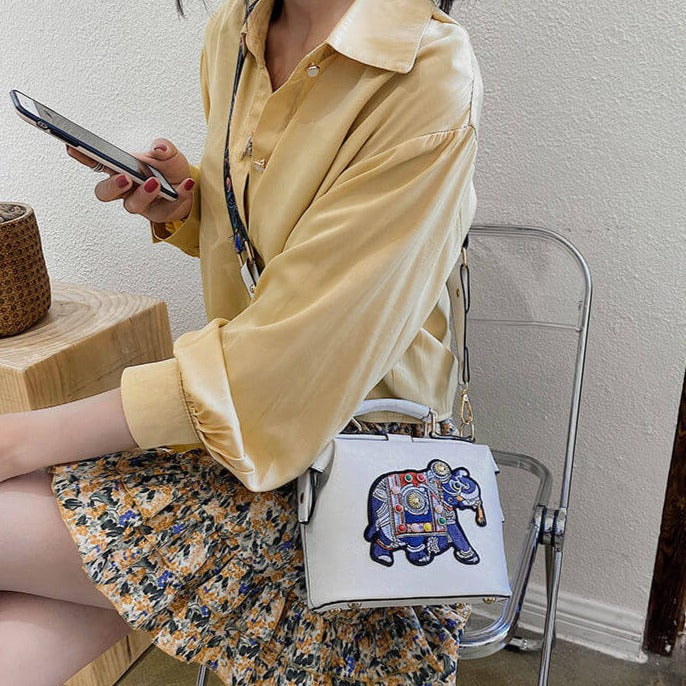 Vyšívaná mandalová taška přes rameno – Lehký, všestranně použitelný boho design