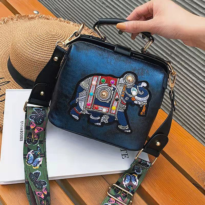 Vyšívaná mandalová taška přes rameno – Lehký, všestranně použitelný boho design