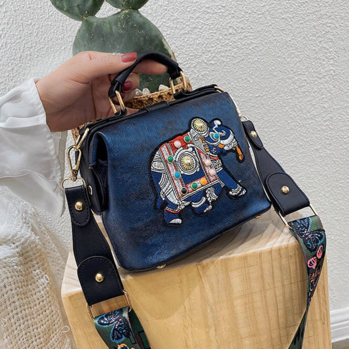 Vyšívaná mandalová taška přes rameno – Lehký, všestranně použitelný boho design