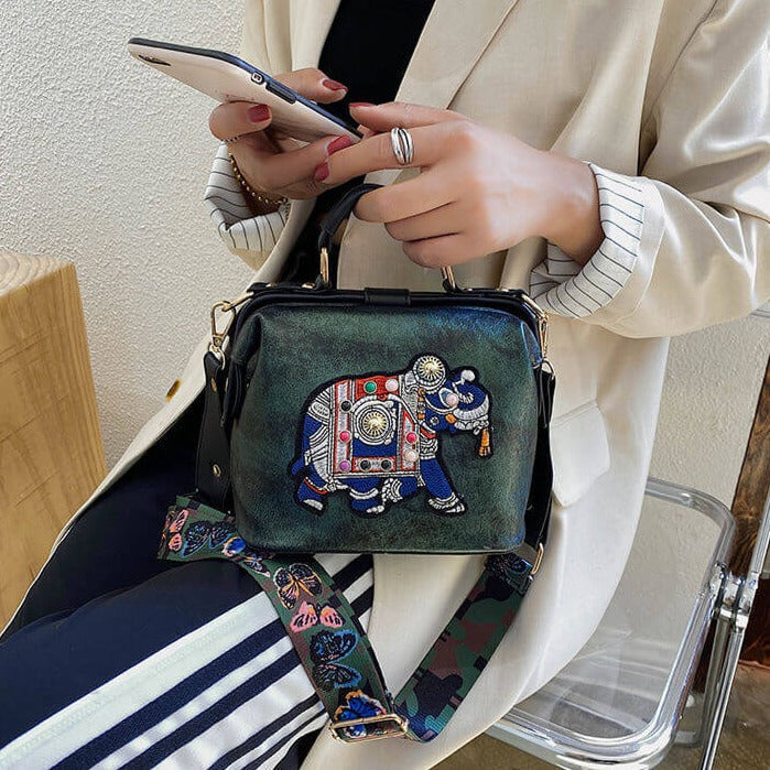 Vyšívaná mandalová taška přes rameno – Lehký, všestranně použitelný boho design