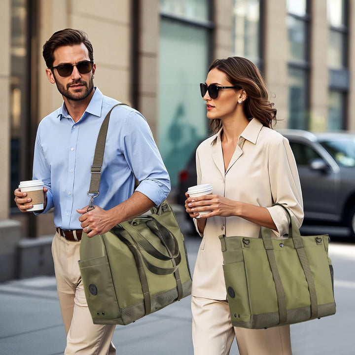 Taška přes rameno na notebook s více přihrádkami a nastavitelným ramenním popruhem – MetroCarry