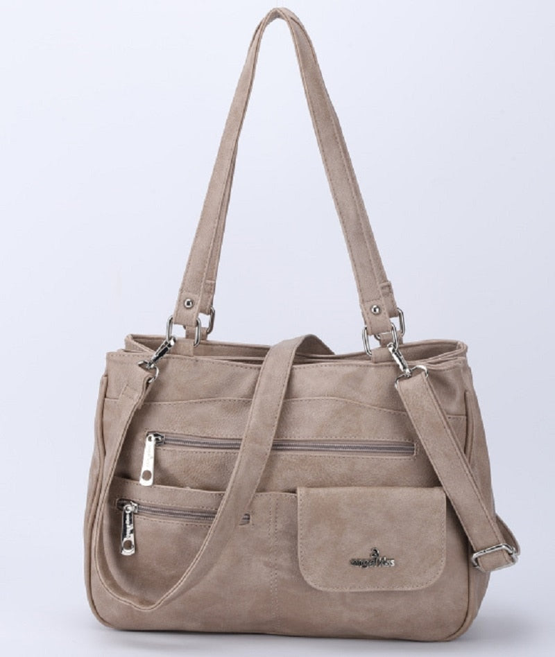 Vícepřihrádková dámská ramenní a crossbody taška – FlexiCarry