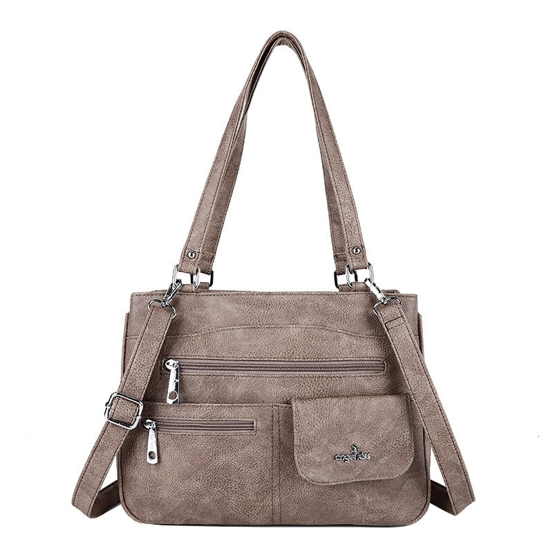 Vícepřihrádková dámská ramenní a crossbody taška – FlexiCarry