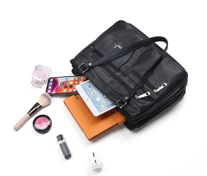 Vícepřihrádková dámská ramenní a crossbody taška – FlexiCarry