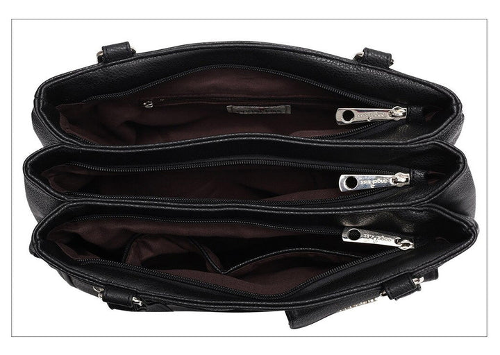 Vícepřihrádková dámská ramenní a crossbody taška – FlexiCarry