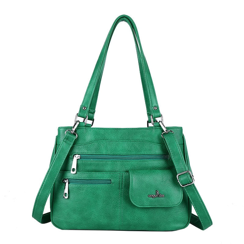 Vícepřihrádková dámská ramenní a crossbody taška – FlexiCarry