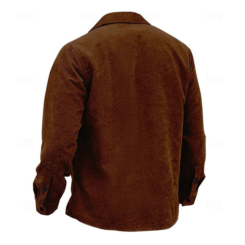 Podzimní vintage pánská bunda s knoflíky – Henri