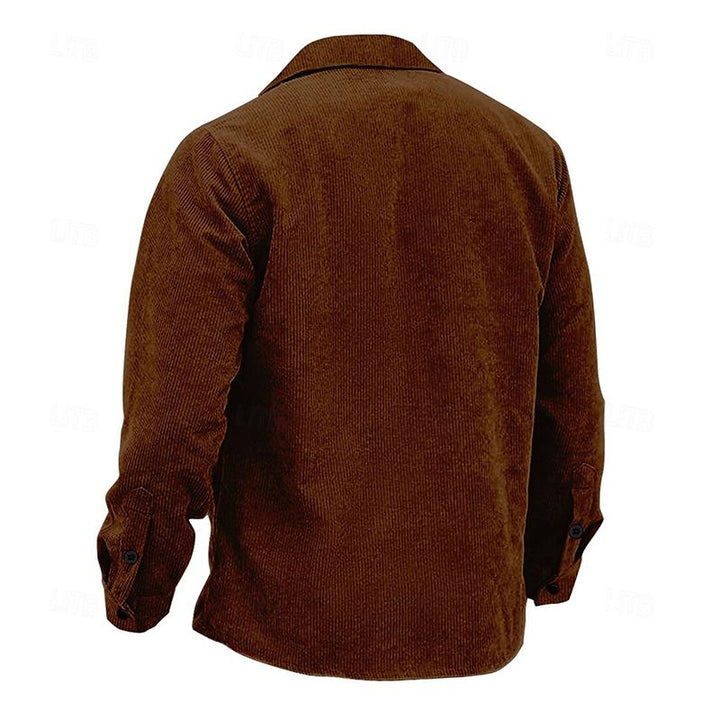 Podzimní vintage pánská bunda s knoflíky – Henri
