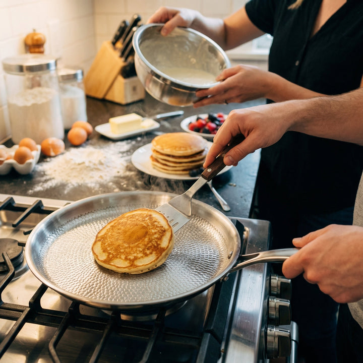 Hand-Hammered Titanium Crepe Pan, PFAS-Free 5