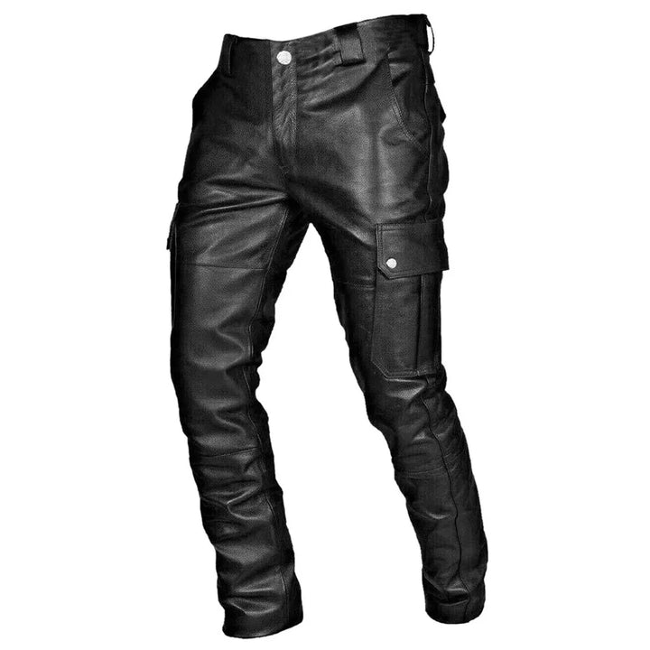 Pánské kožené kalhoty v biker stylu – RoadVance