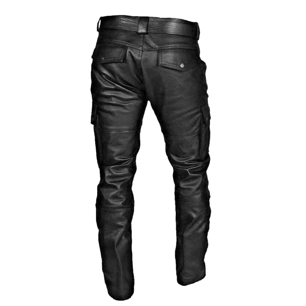 Pánské kožené kalhoty v biker stylu – RoadVance