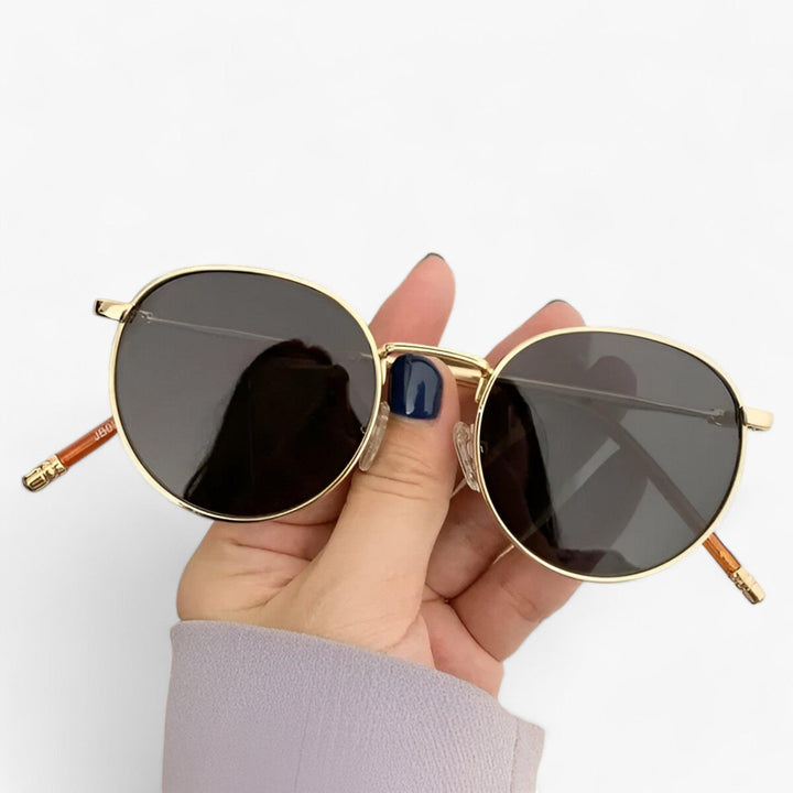 Unisex designérské brýle s kulatými skly – Nova