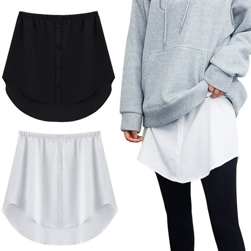 Grauer Hoodie mit schwarzem und weißem Hemdkragen-Einsatz, modisches Layering-Accessoire.