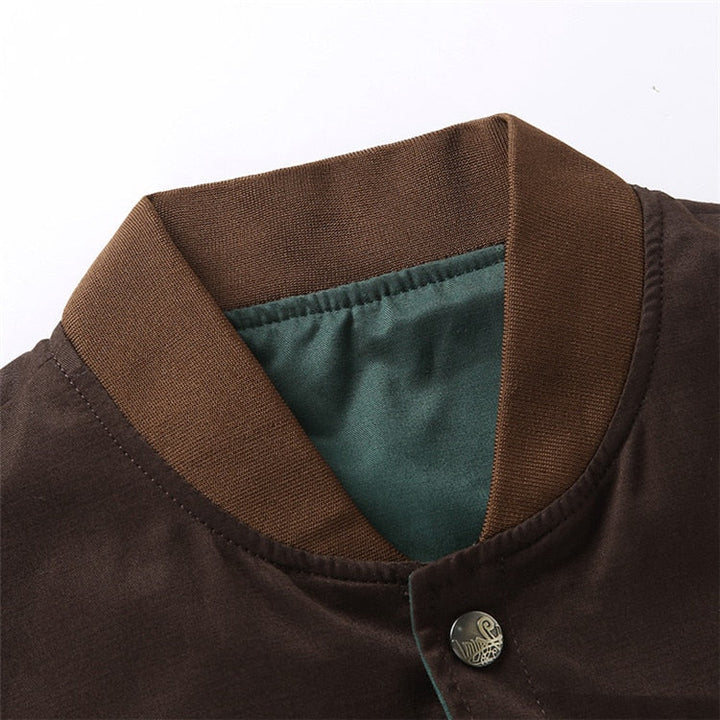Lehká pánská bomber přechodová bunda v vintage stylu – Adrian