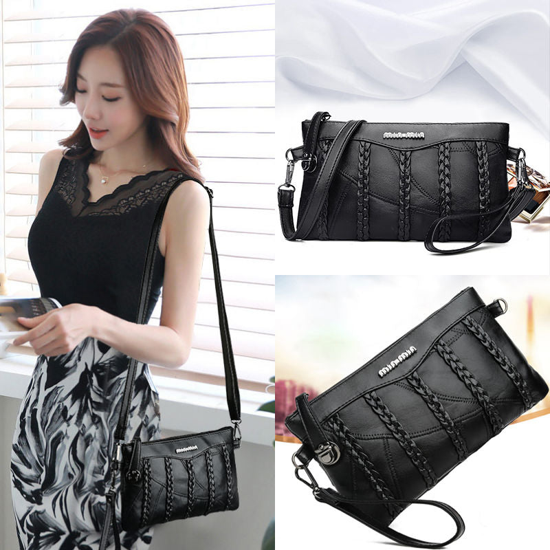 Dámská crossbody kabelka z PU kůže s prostorným vnitřkem.