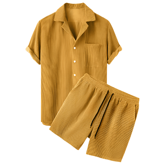 Dvojdílná pánská velurová letní souprava – Fabio