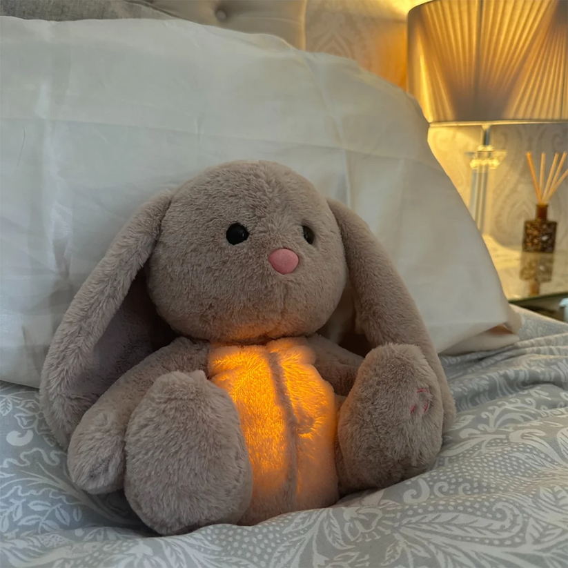 Klidné měkké zvířátko s dýcháním a zvuky spánku – Snoozie