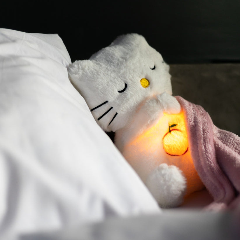 Klidné měkké zvířátko s dýcháním a zvuky spánku – Snoozie