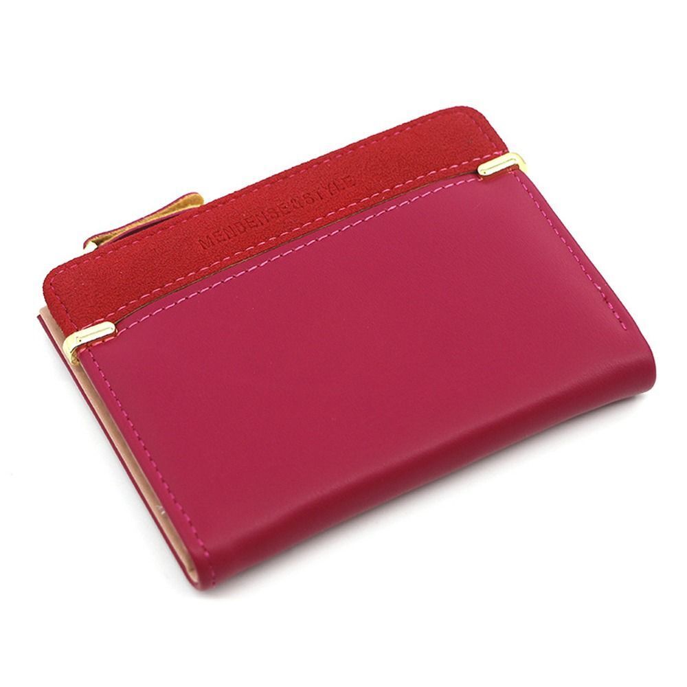Rote Leder-Geldbörse mit Reißverschluss, elegantes Design, Damen-Accessoire, hochwertig.