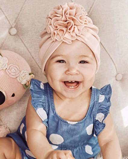 Měkký dětský turban s volánkovým detailem – Podzimní kouzelné pohodlí (1+1 zdarma)
