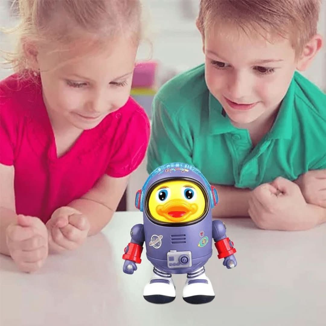 Interaktivní hračka s kačenou a hudbou a světelnými efekty pro děti