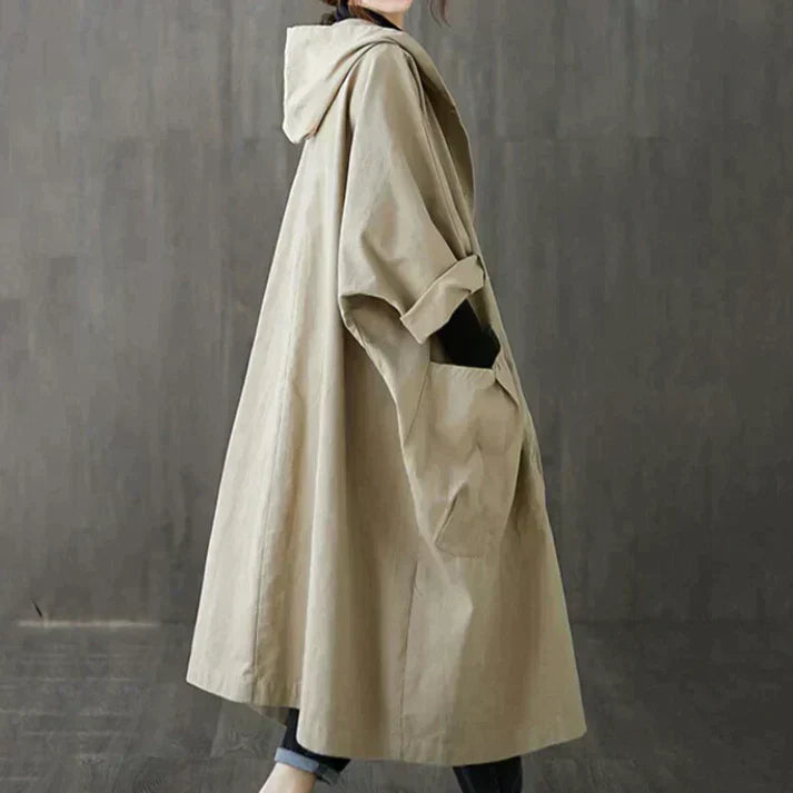 Trendový oversized dámský trench coat - Maren