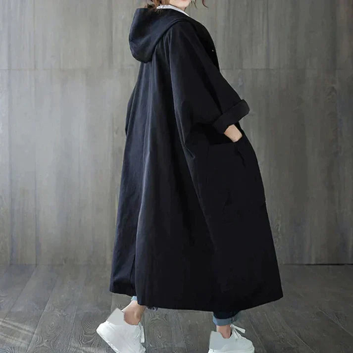 Trendový oversized dámský trench coat - Maren