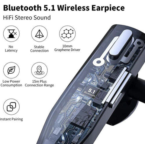 Bezdrátová Bluetooth 5.1 sluchátka s dvojitým mikrofonem - RoadMic Pro