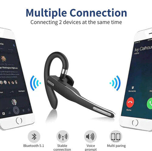 Bezdrátová Bluetooth 5.1 sluchátka s dvojitým mikrofonem - RoadMic Pro