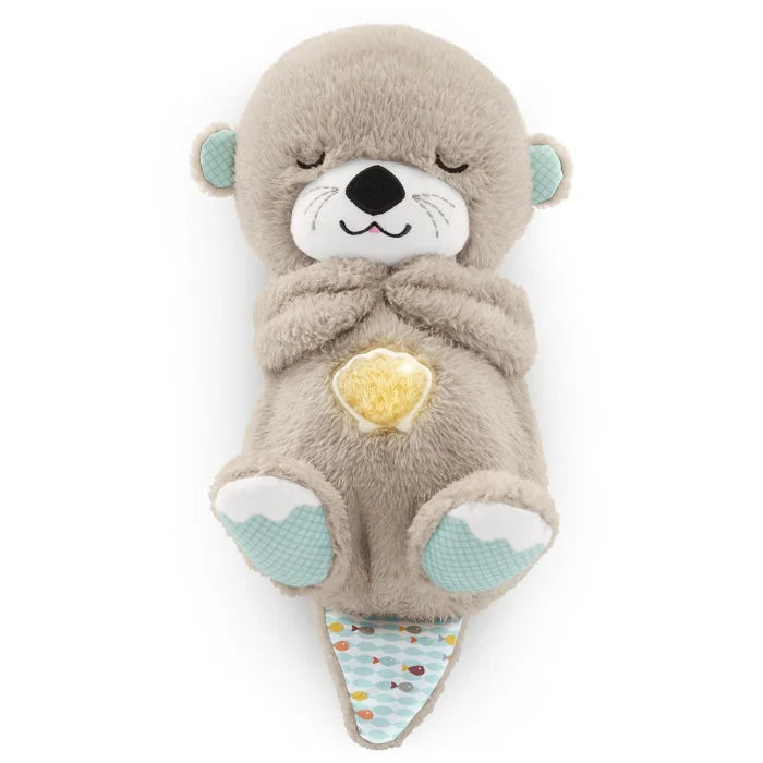Plüsch-Otter Spielzeug mit Licht und Musik, grau, Fisher-Price, beruhigend, Babyspielzeug