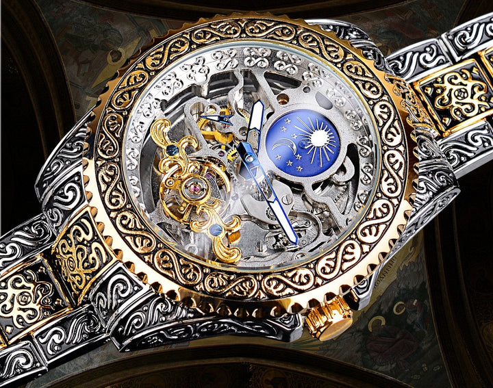 Pánské skeletové mechanické hodinky – Valtor