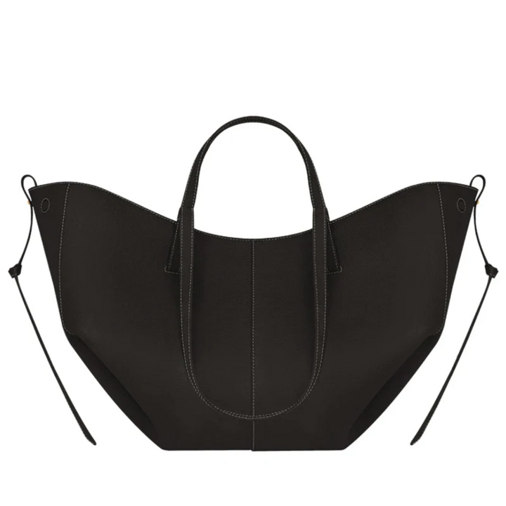 Schwarze Damenhandtasche aus Leder, elegantes Design, modische Accessoires, hochwertige Qualität.