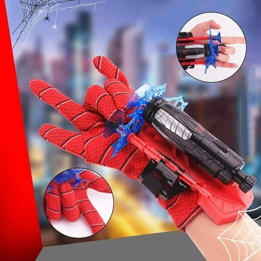 Interaktivní superhrdinská loutková hračka se spidermanovými střely – Pro děti od 3 let
