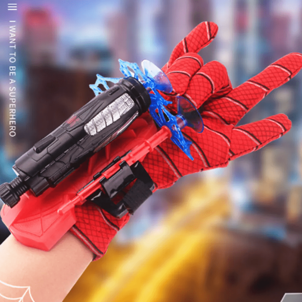Interaktivní superhrdinská loutková hračka se spidermanovými střely – Pro děti od 3 let