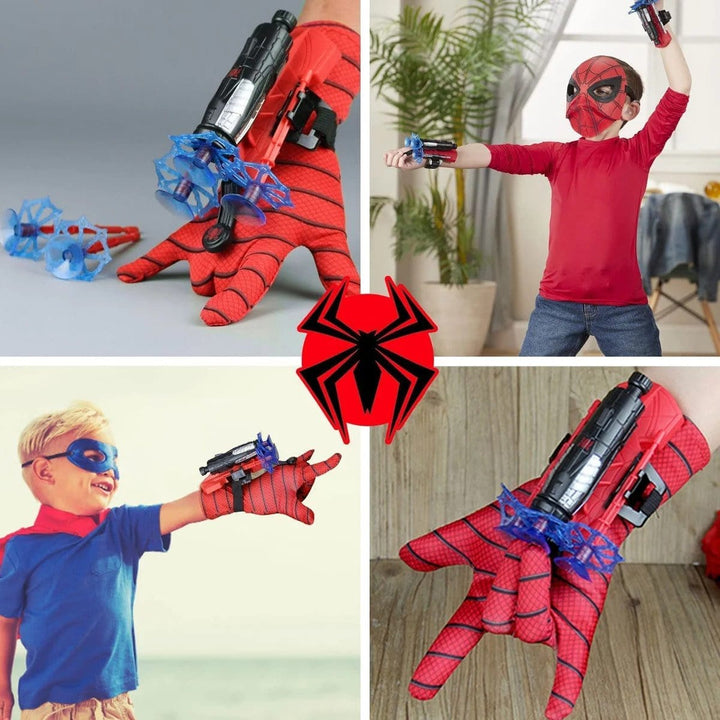 Interaktivní superhrdinská loutková hračka se spidermanovými střely – Pro děti od 3 let