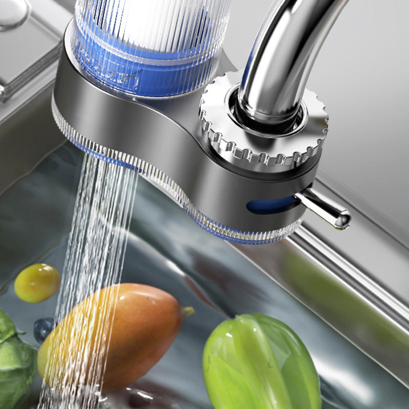 Wasserhahn mit Wasserfilter, Edelstahl, Küche, Gemüse waschen, modernes Design, spritzwassergeschützt.