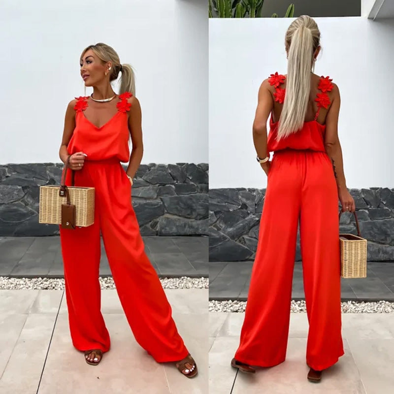 Vzdušné letní overaly s širokými nohavicemi – Jasmin
