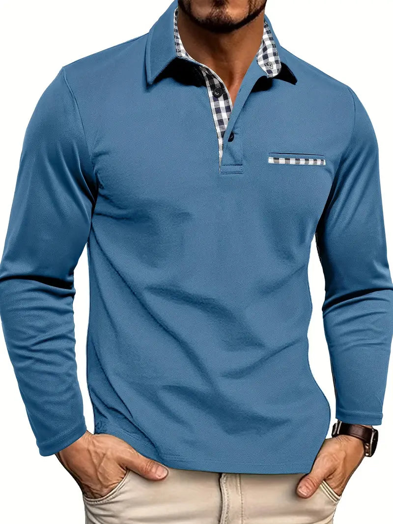 Pánské polo s dlouhými rukávy – Victor