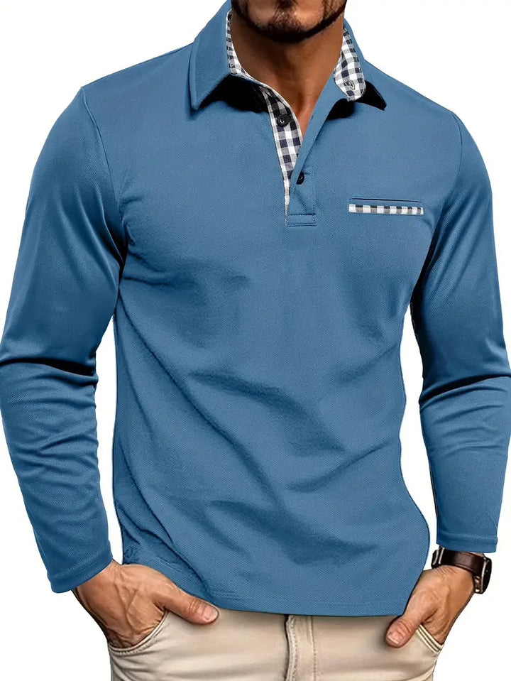 Pánské polo s dlouhými rukávy – Victor